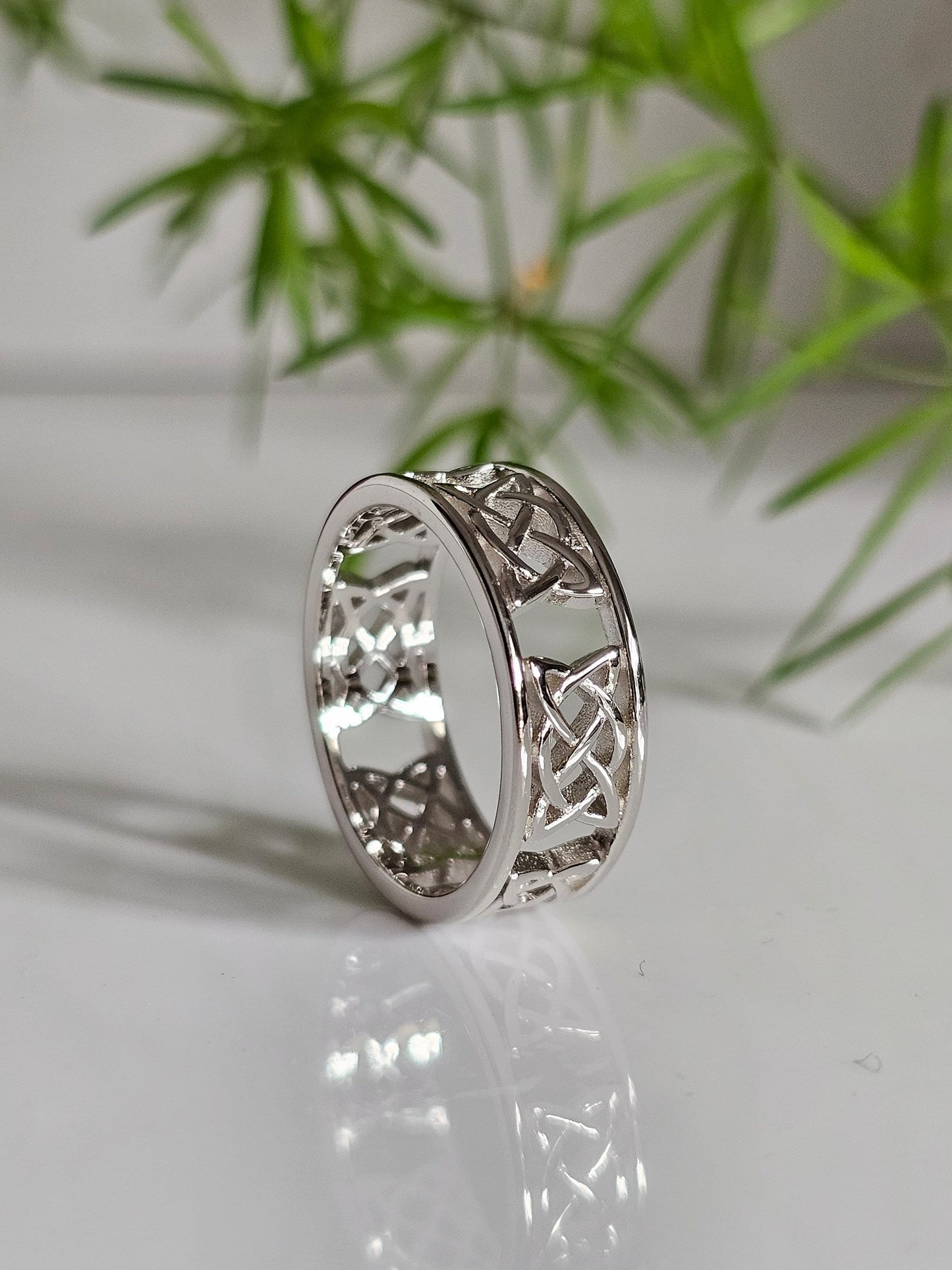 Celtic Sterling Silver Thumb Ring