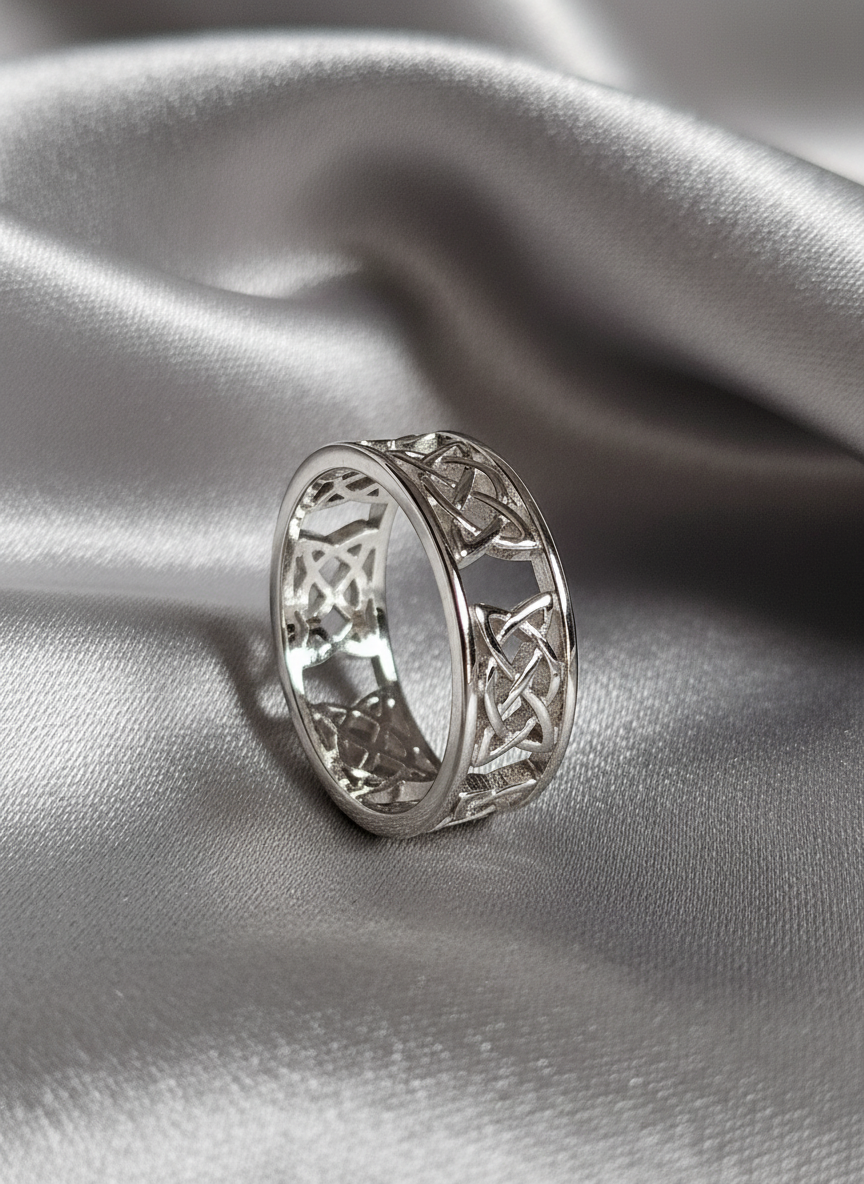 Celtic Sterling Silver Thumb Ring