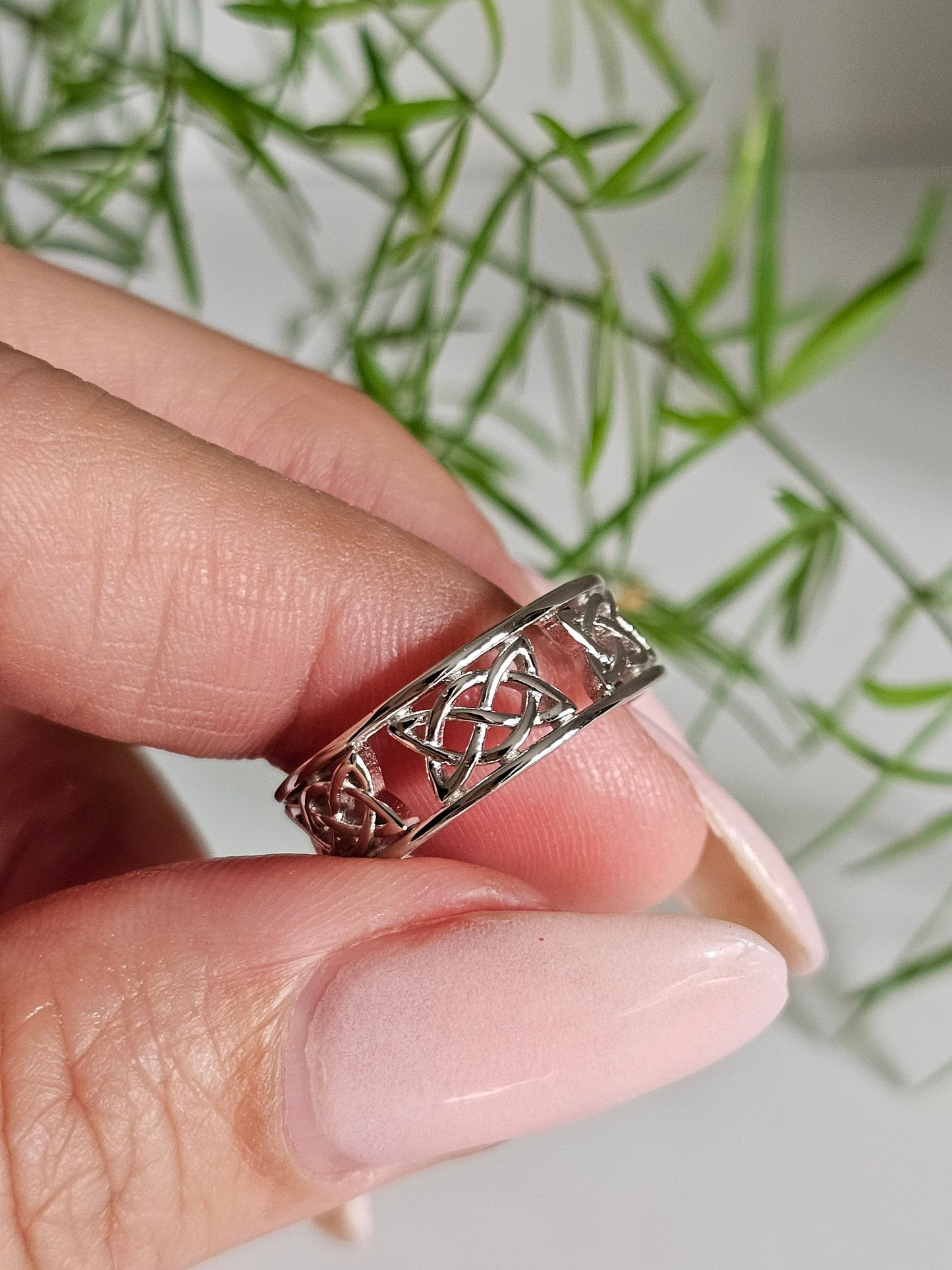 Celtic Sterling Silver Thumb Ring