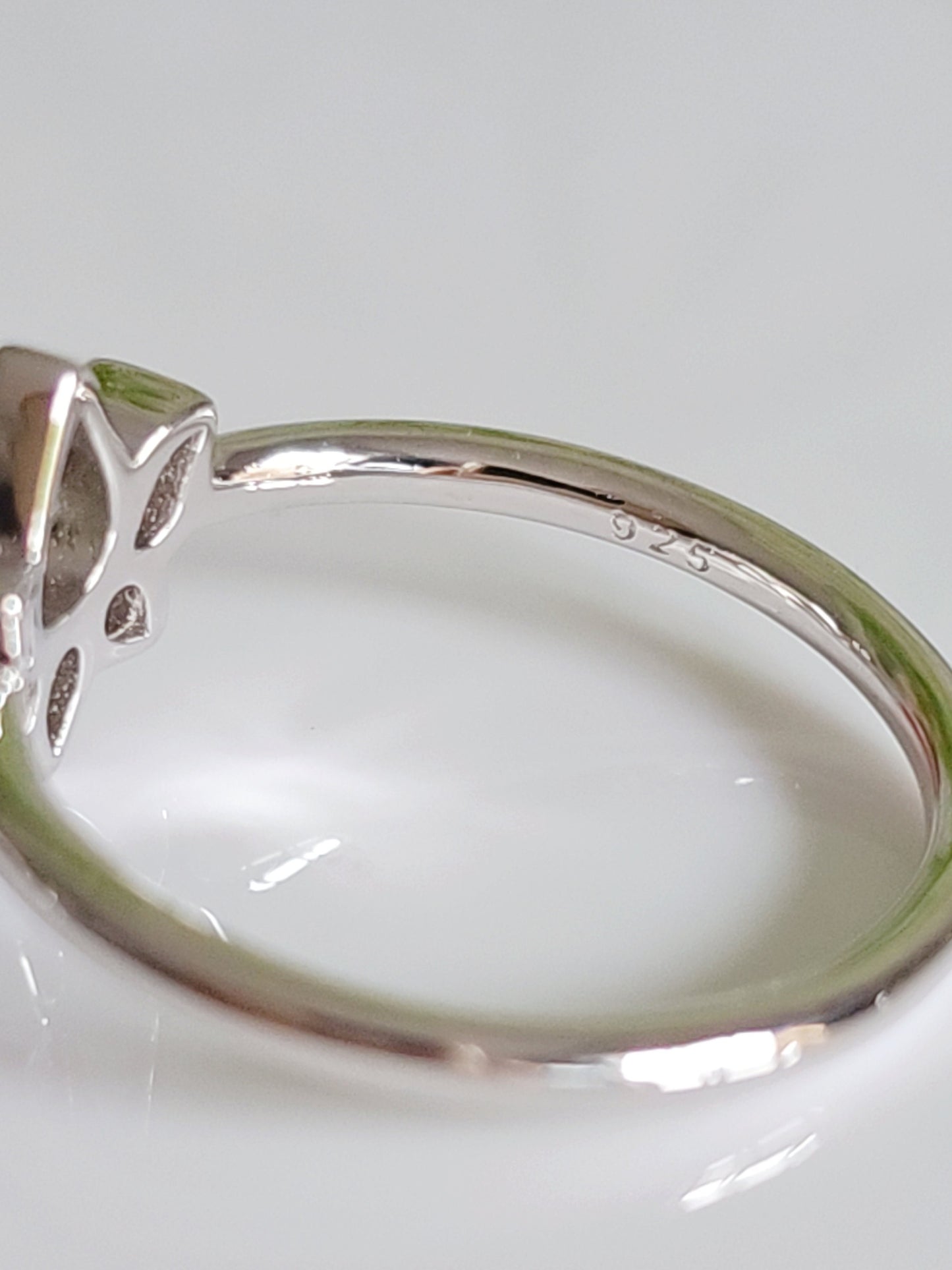 Lotus Flower Spiritual Simple Dainty 925 Stamped Ring