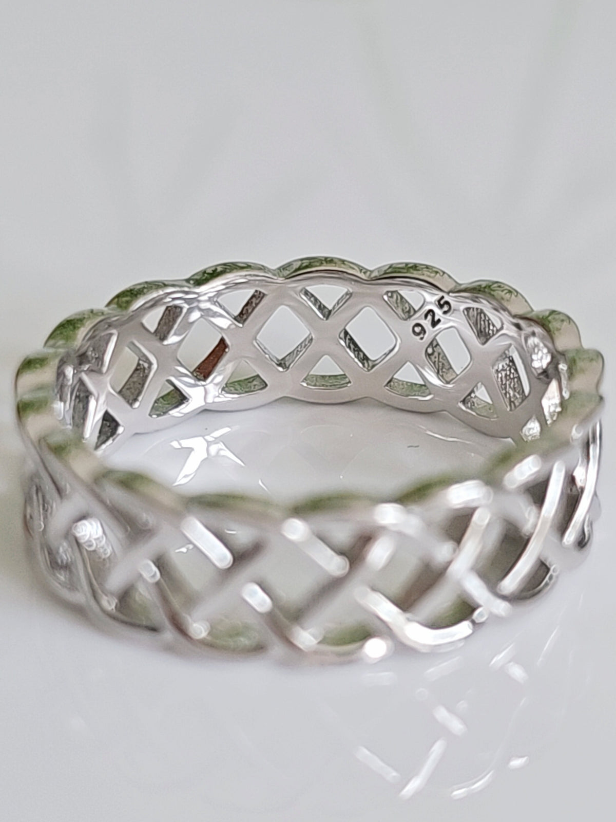 Celtic Braided Eternity Ring – 925 Sterling Silver