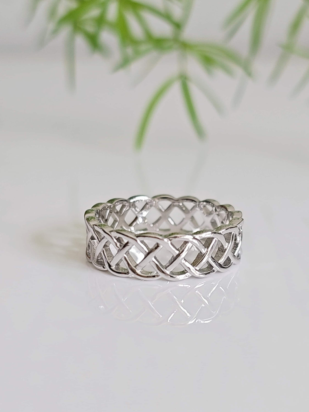 Celtic Braided Eternity Ring – 925 Sterling Silver