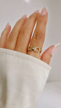 Gold Chain Ring Women's adjustable