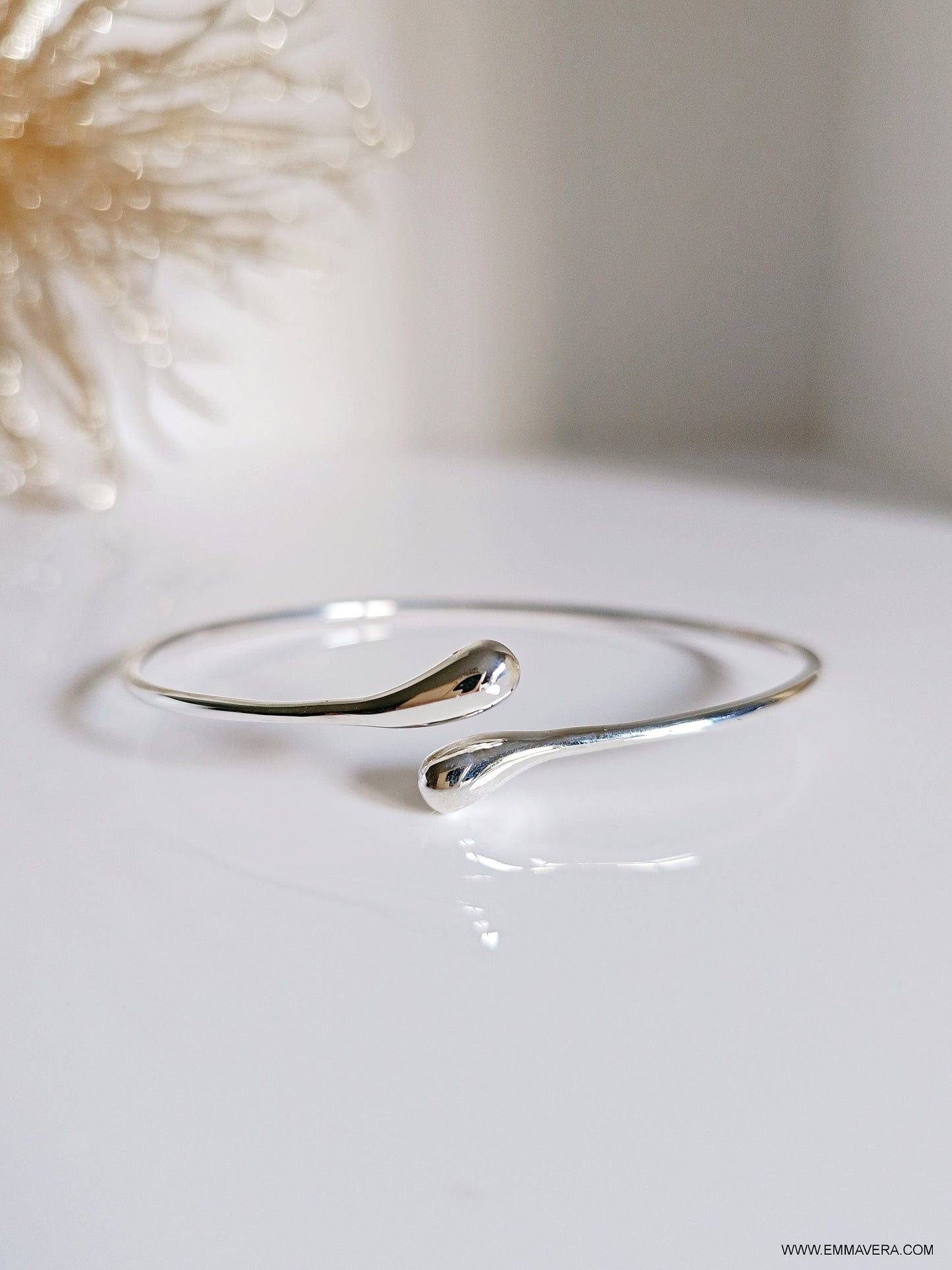 Sterling Silver Adjustable Bangle Bracelet