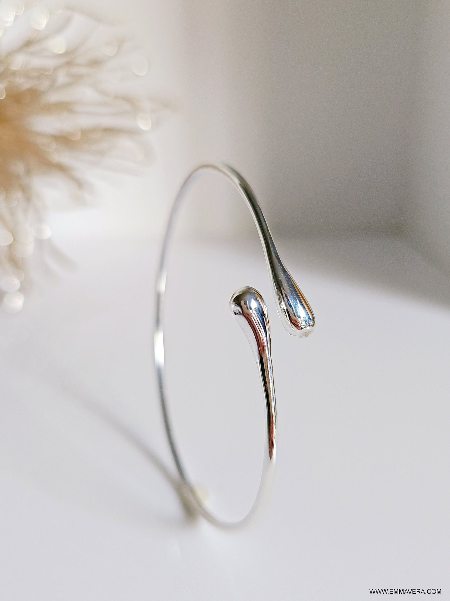 Sterling Silver Adjustable Bangle Bracelet