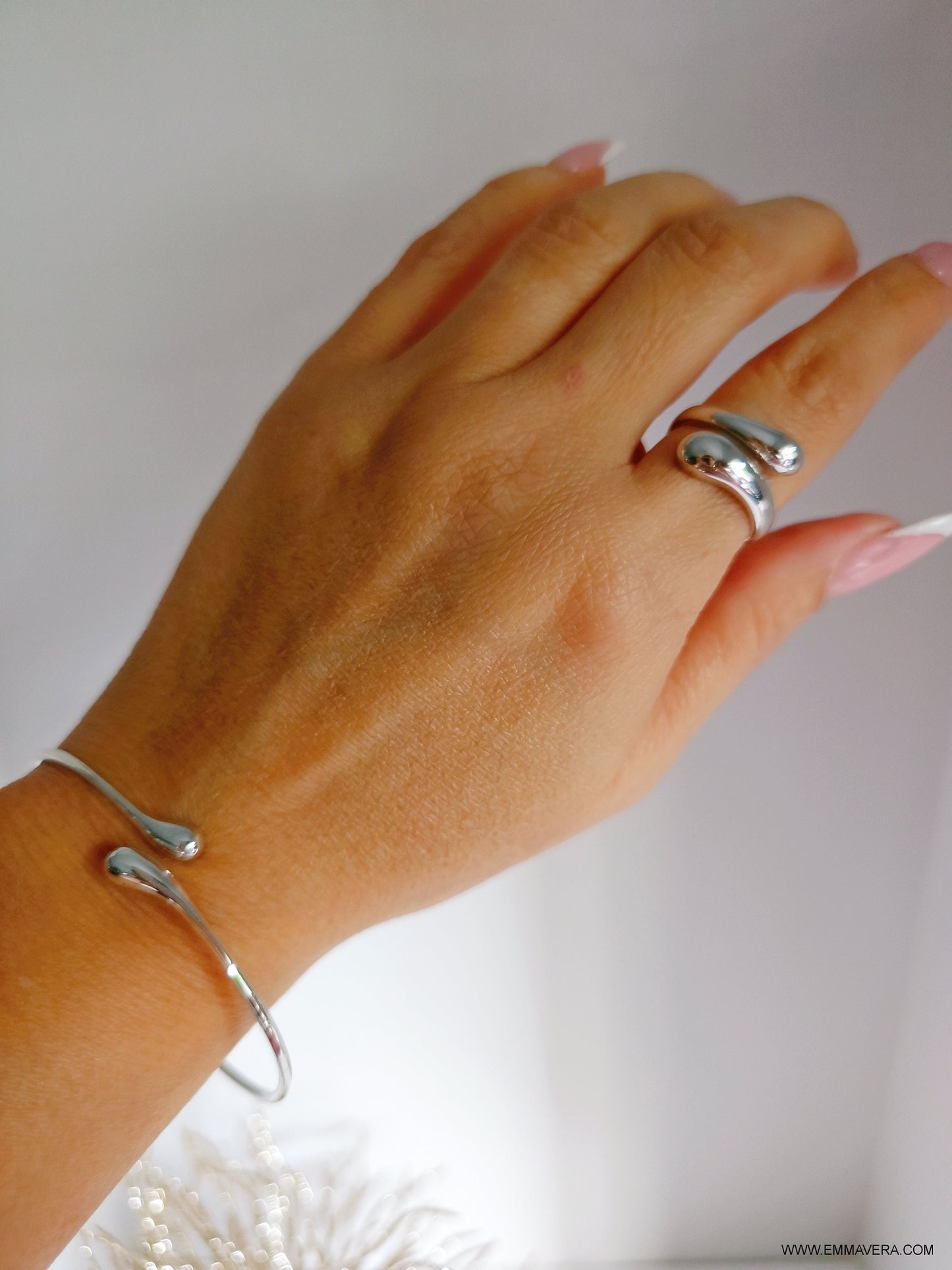 Sterling Silver Adjustable Bangle Bracelet