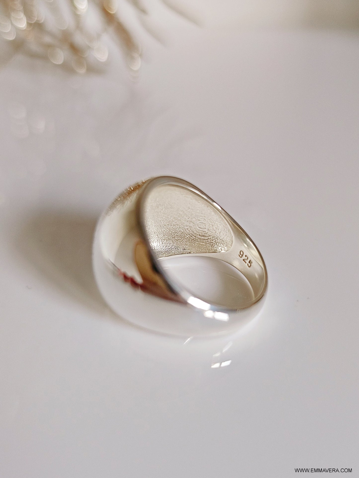 Large Sterling Silver Dome Ring