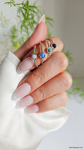 Beaded Turquoise Ring – Sterling Silver