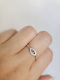 Garnet Eye Sterling Silver Women Ring