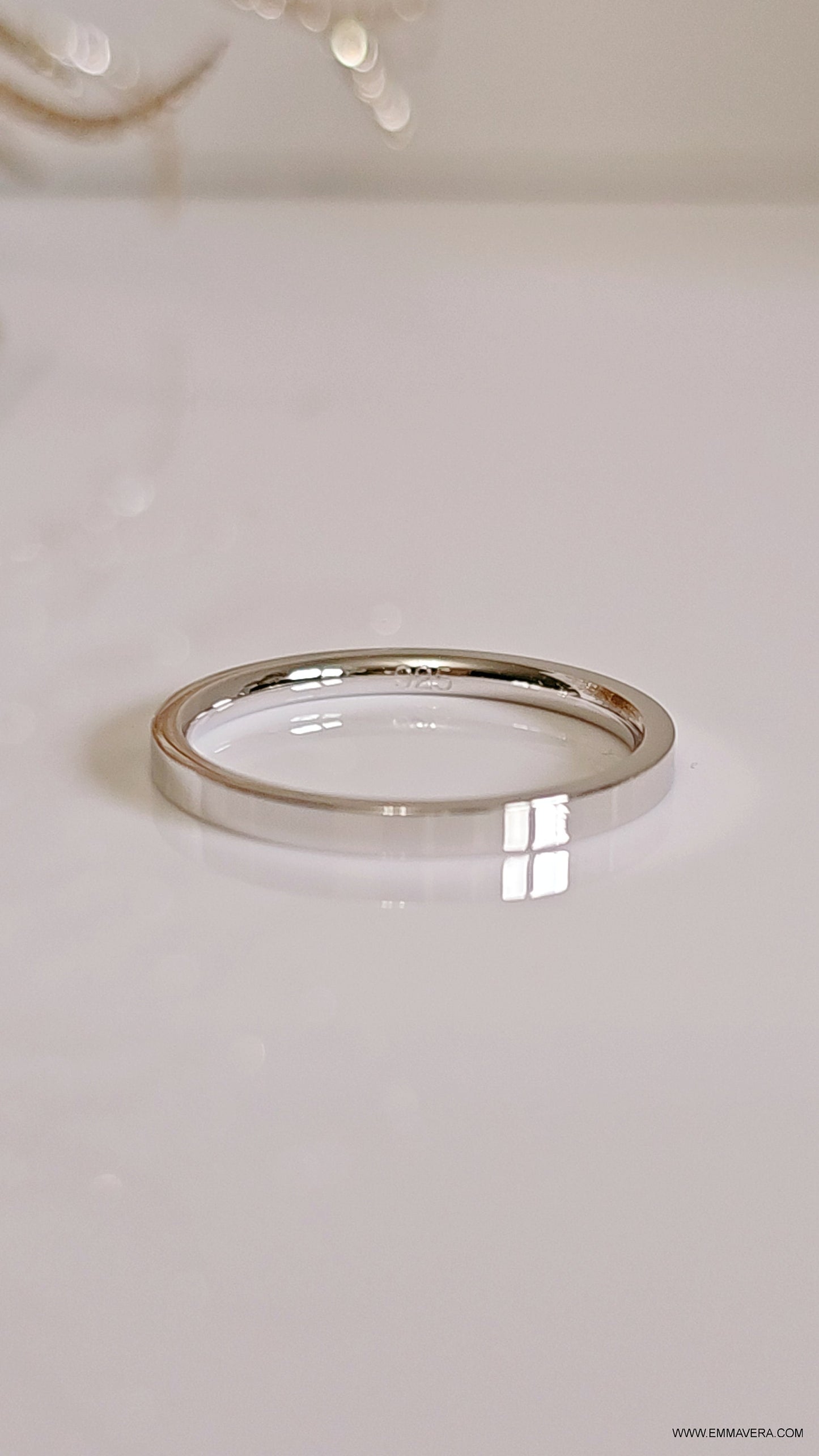 Sterling Silver 2mm Flat Band