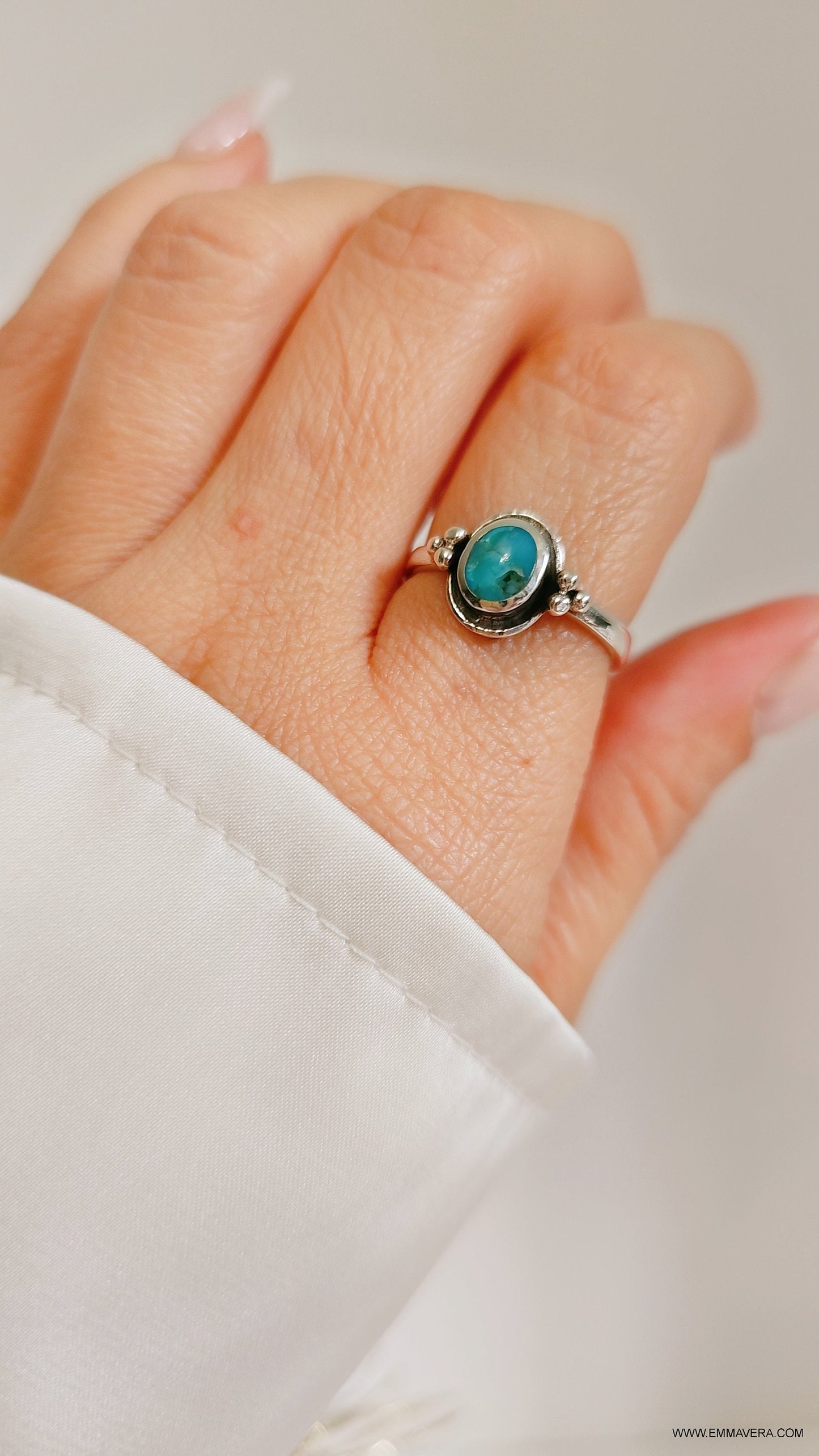 Beaded Turquoise Ring