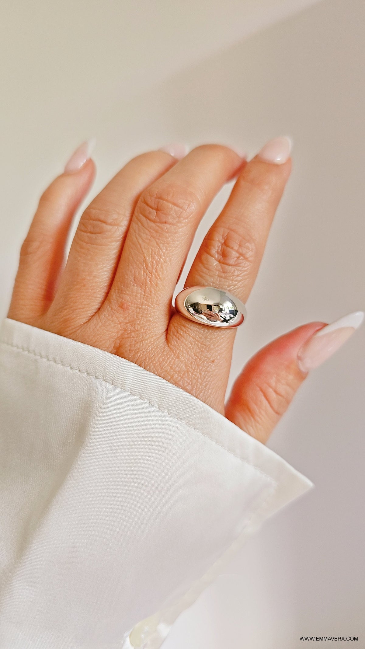 Dome Statement Ring – 925 Sterling Silver