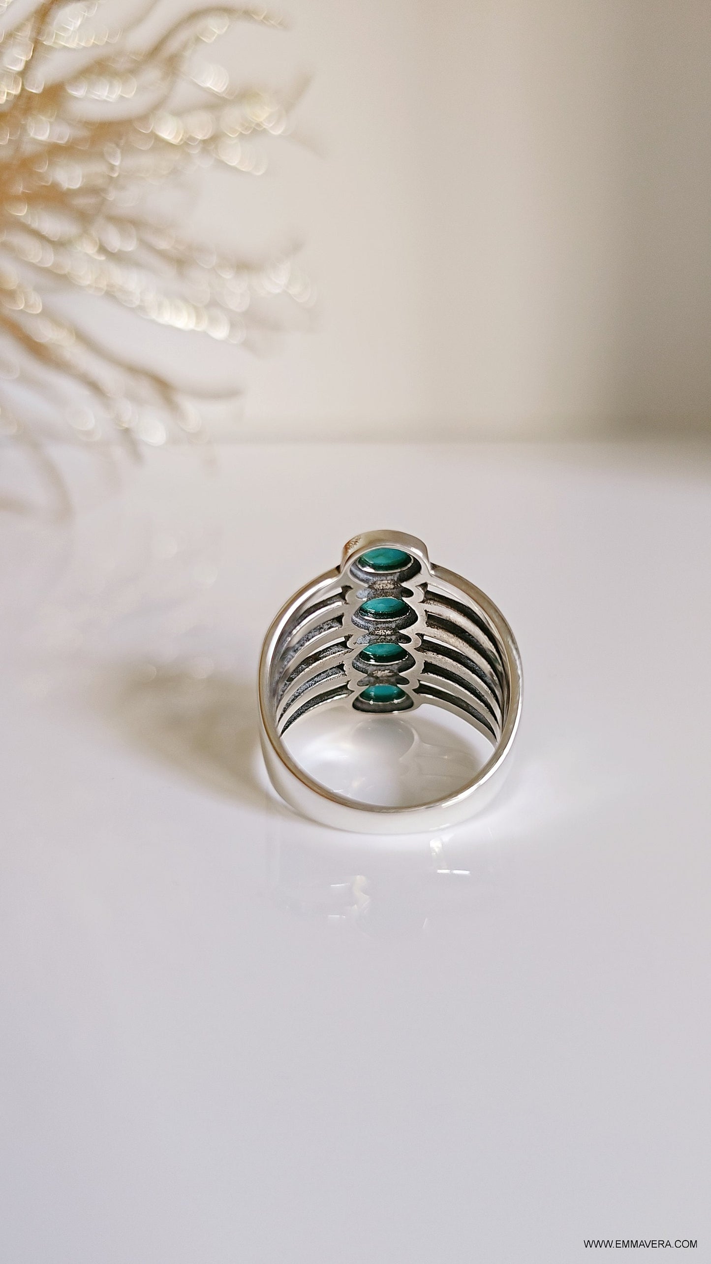 Tribal Turquoise Bohemian Ring