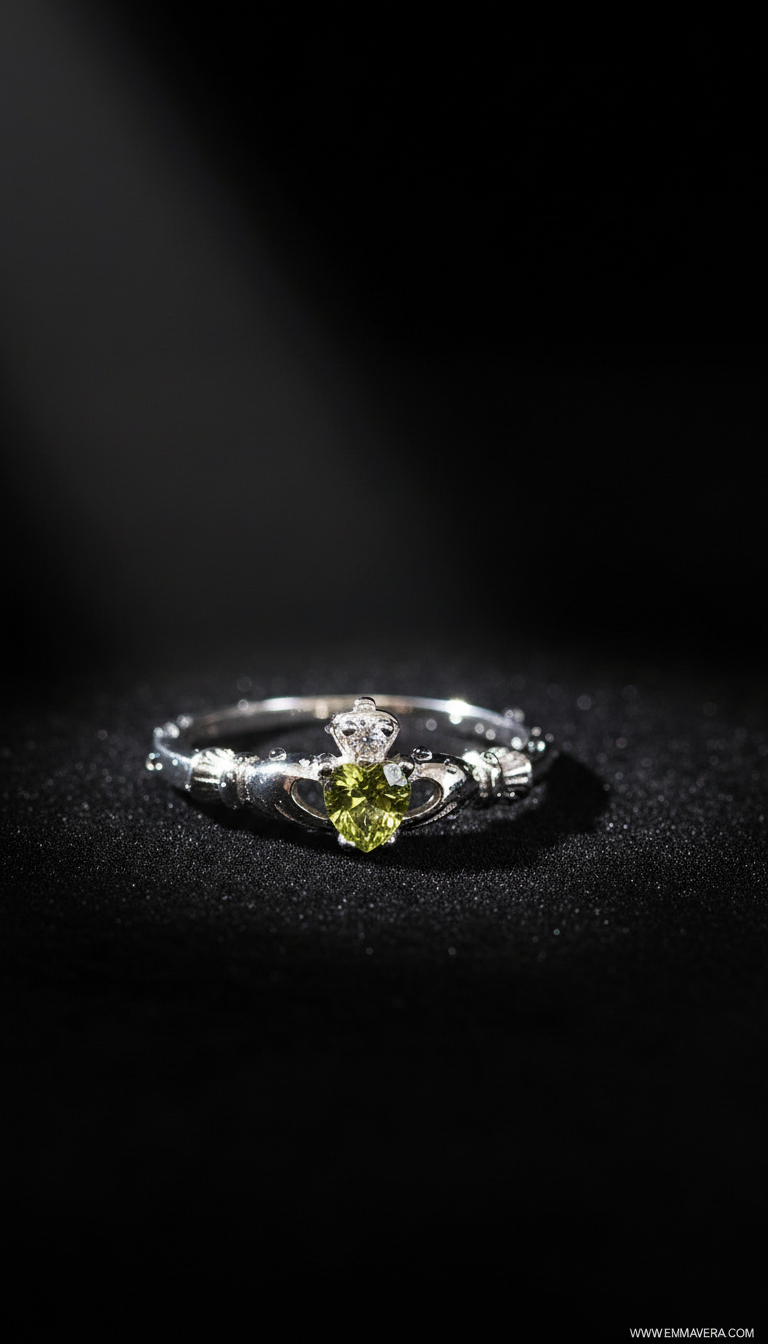 Claddagh Peridot Ring