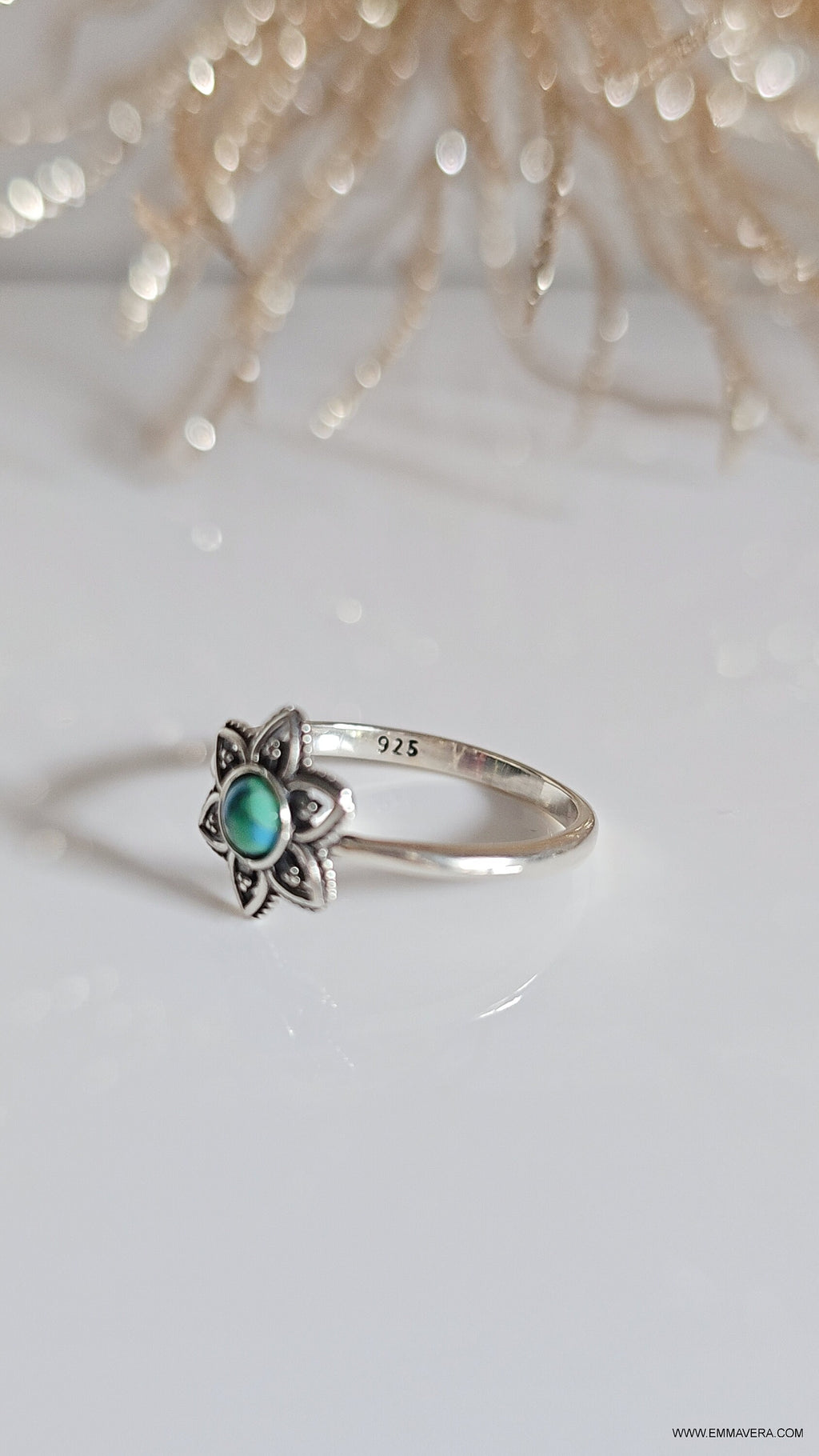 Turquoise Mandala Ring