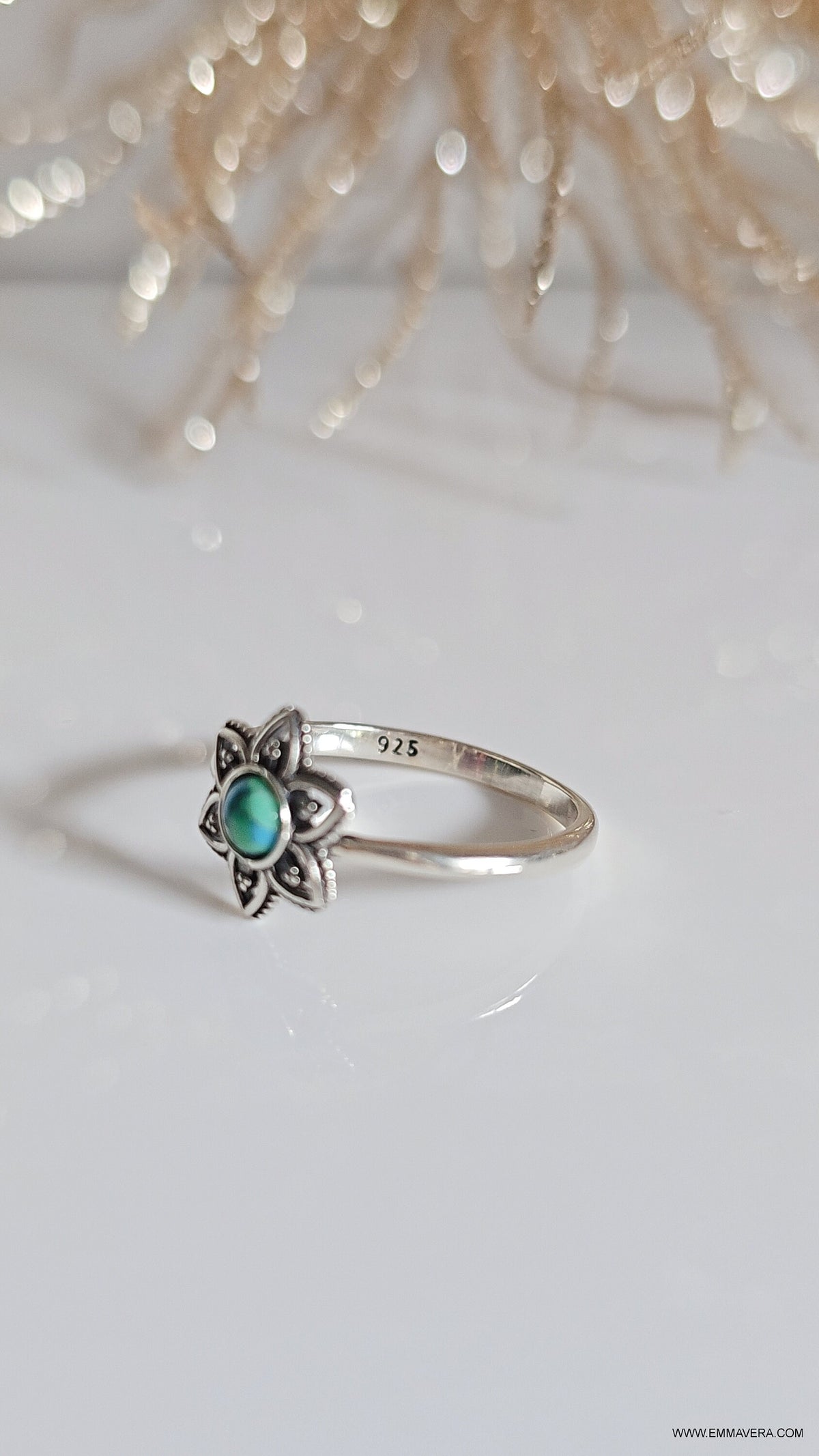 Turquoise Mandala Ring