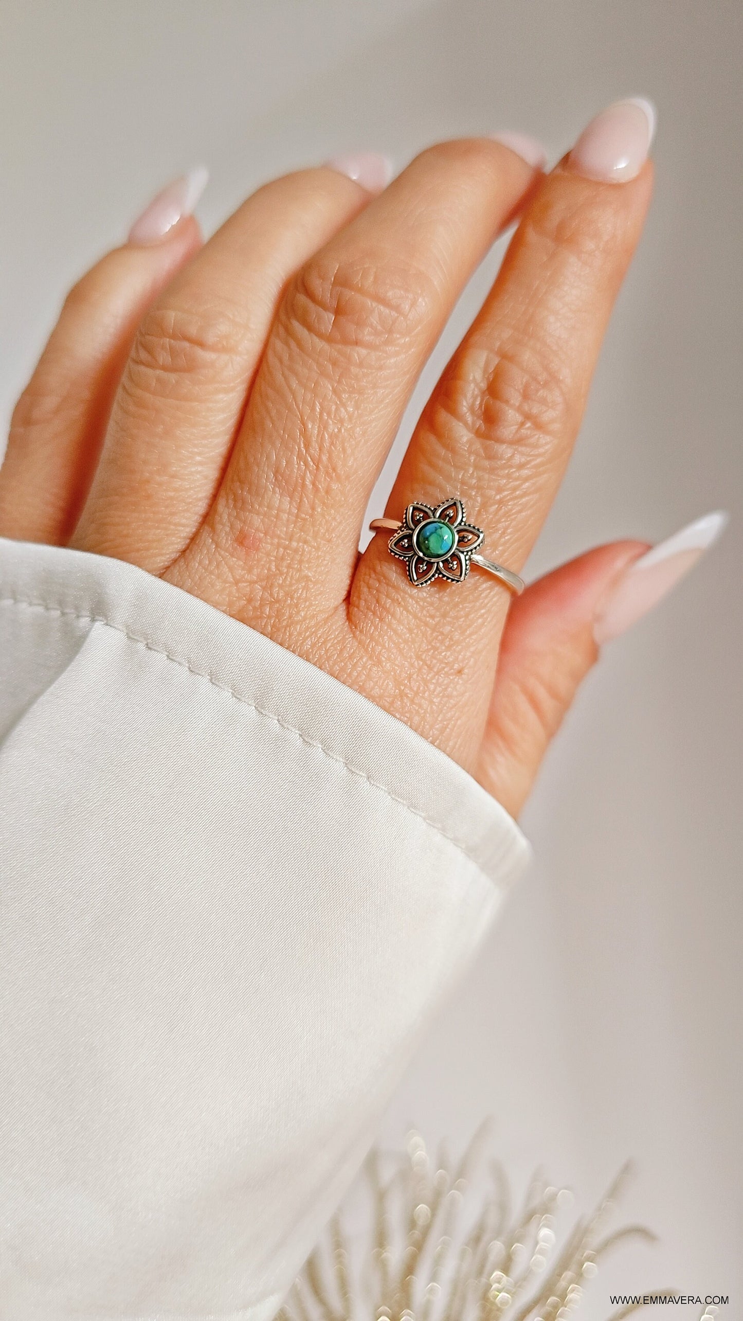 Turquoise Mandala Ring