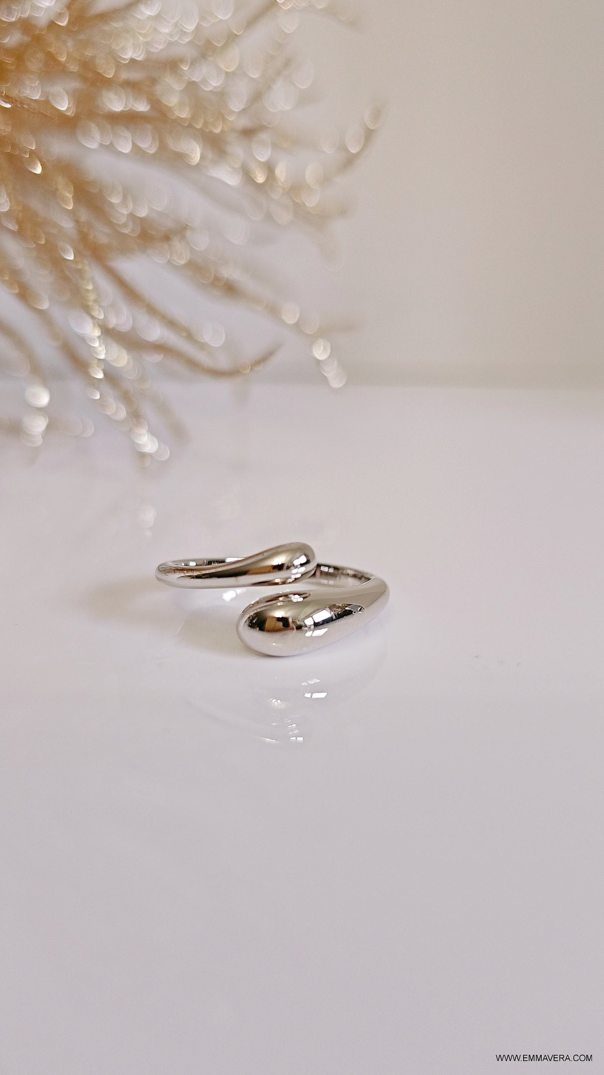Handcrafted Abstract Wrap Statement Ring – 925 Sterling Silver