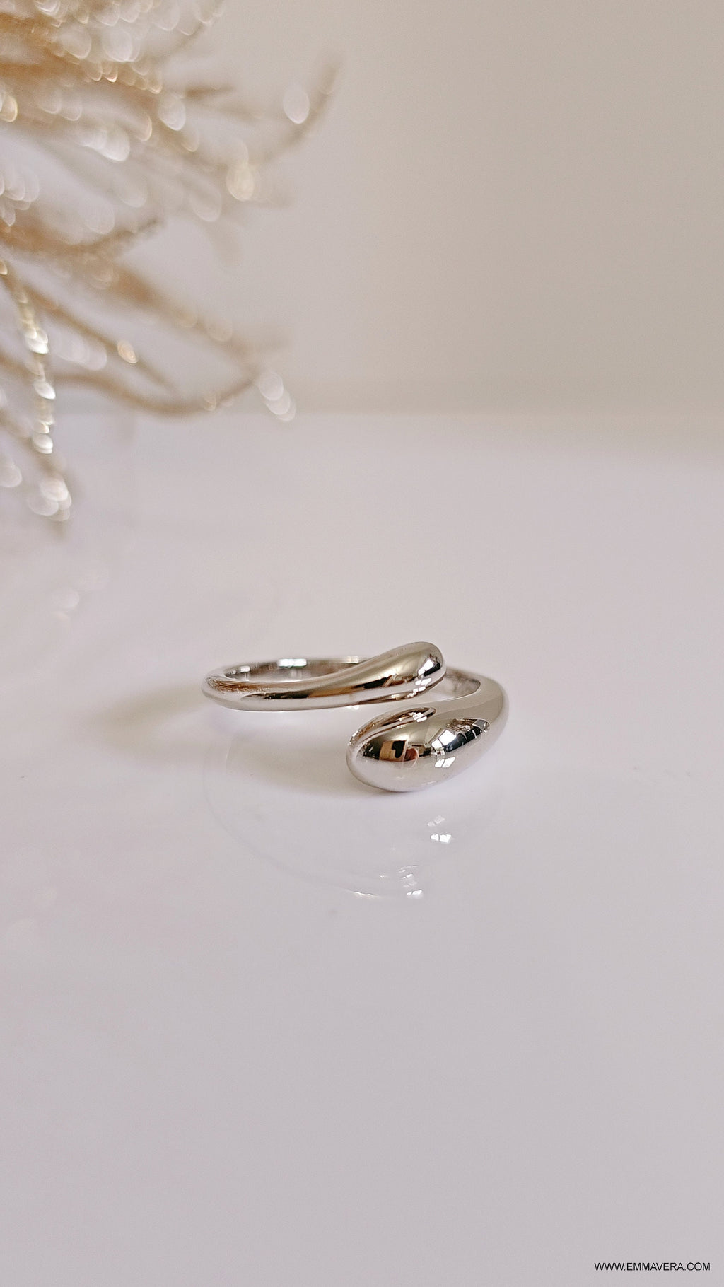 Handcrafted Abstract Wrap Statement Ring – 925 Sterling Silver