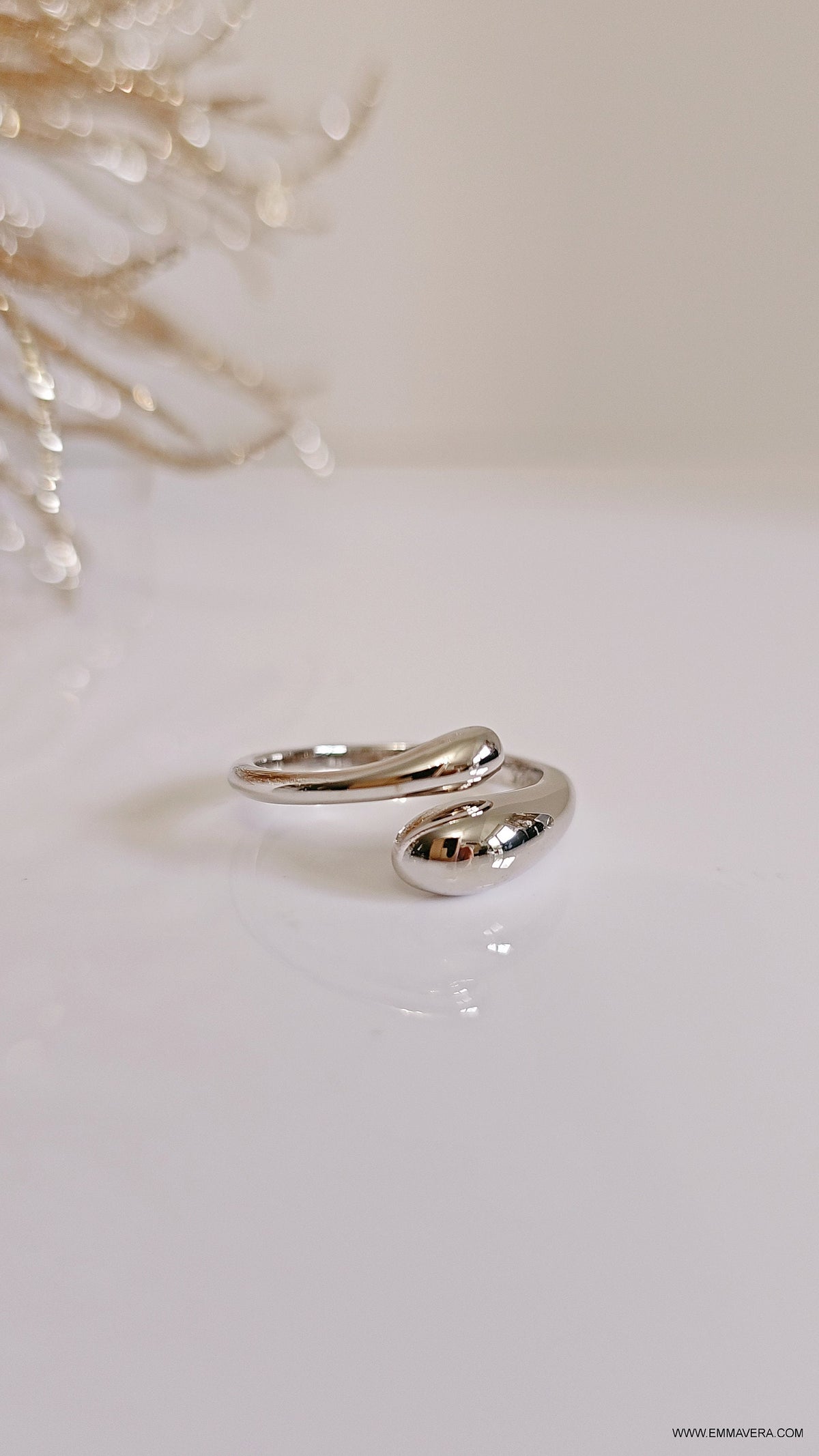 Handcrafted Abstract Wrap Statement Ring – 925 Sterling Silver