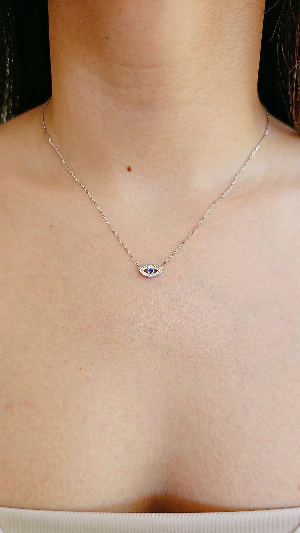 Eye Necklace – Sterling Silver