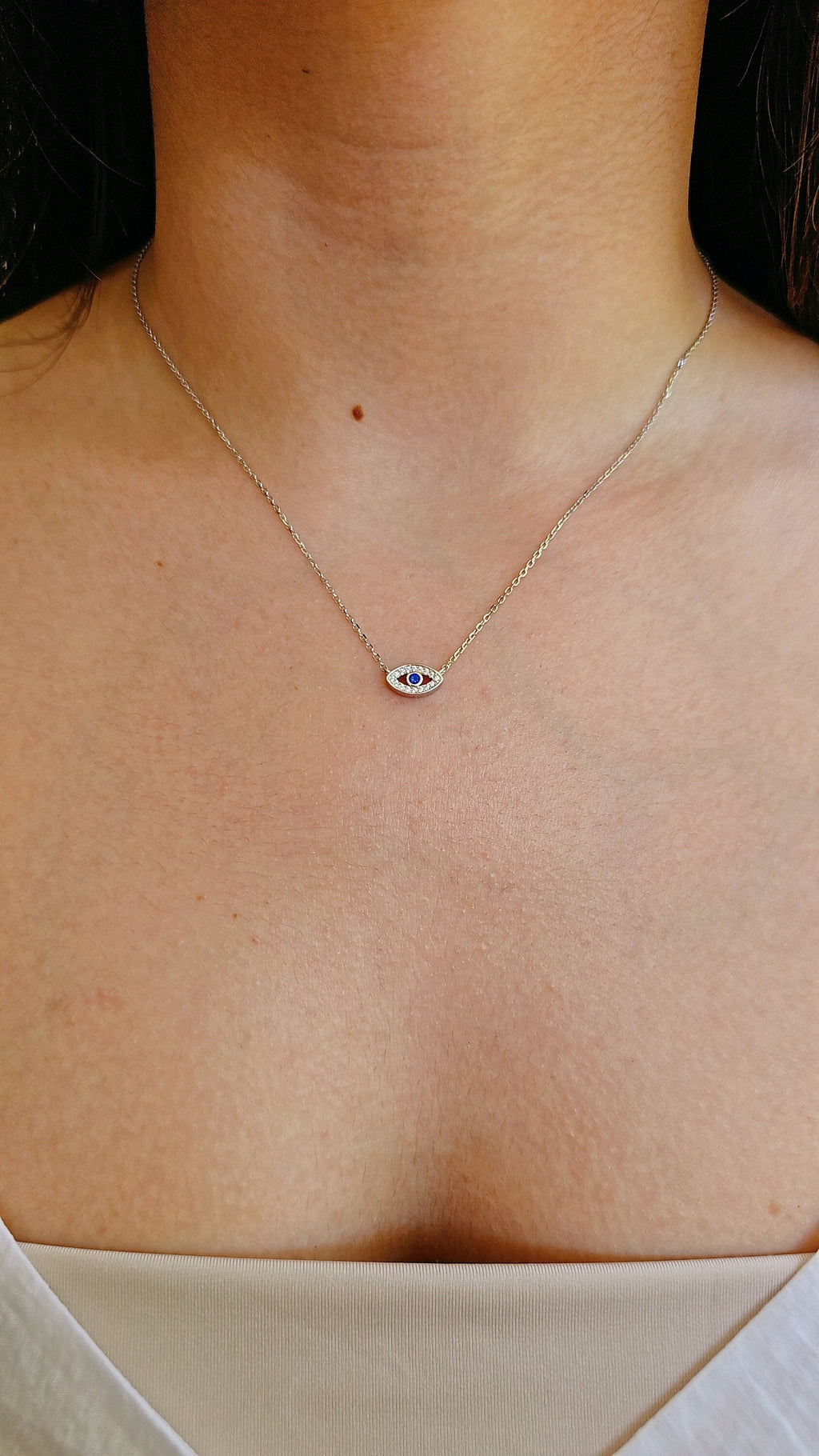 Eye Necklace – Sterling Silver