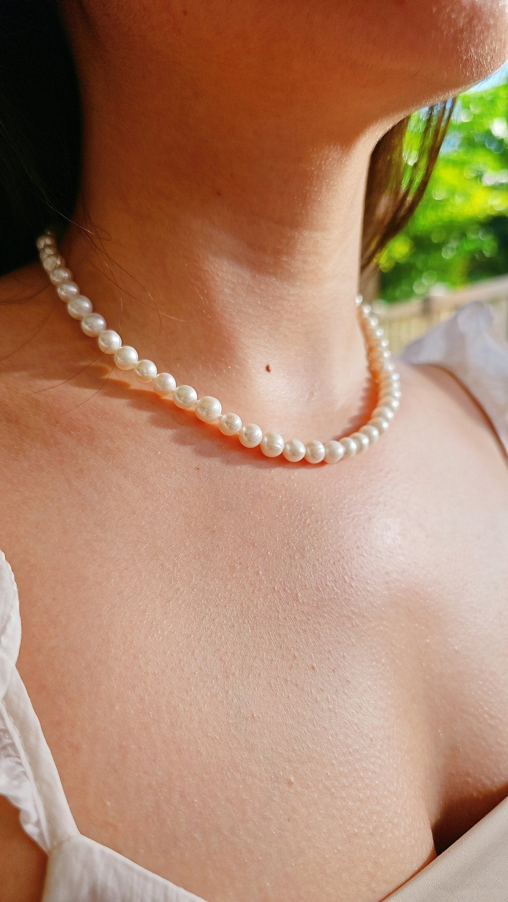 Sterling Silver Freshwater Pearl Necklace