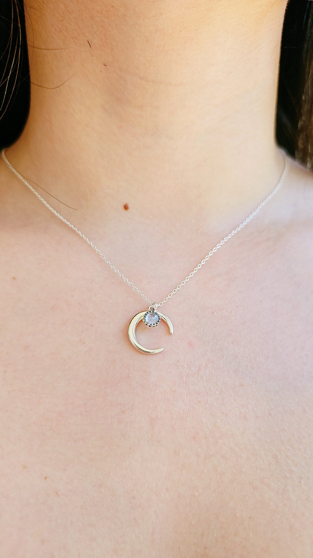 Moon Sun Celtic Pendant – Sterling Silver