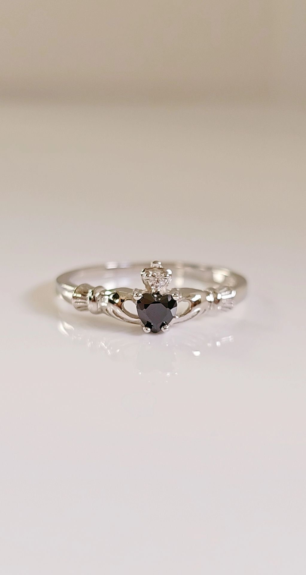 Claddagh Onyx Ring