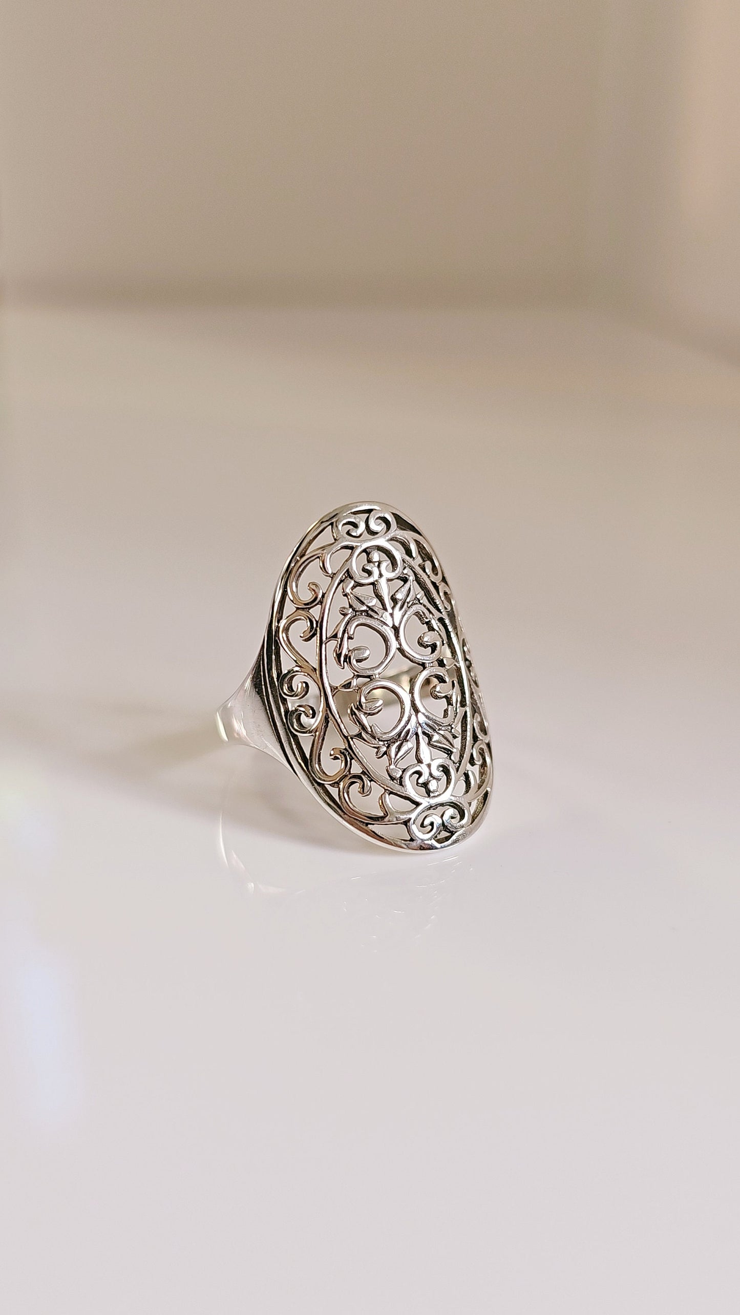 Filigree Shield Bohemian Bali Silver Jewelry