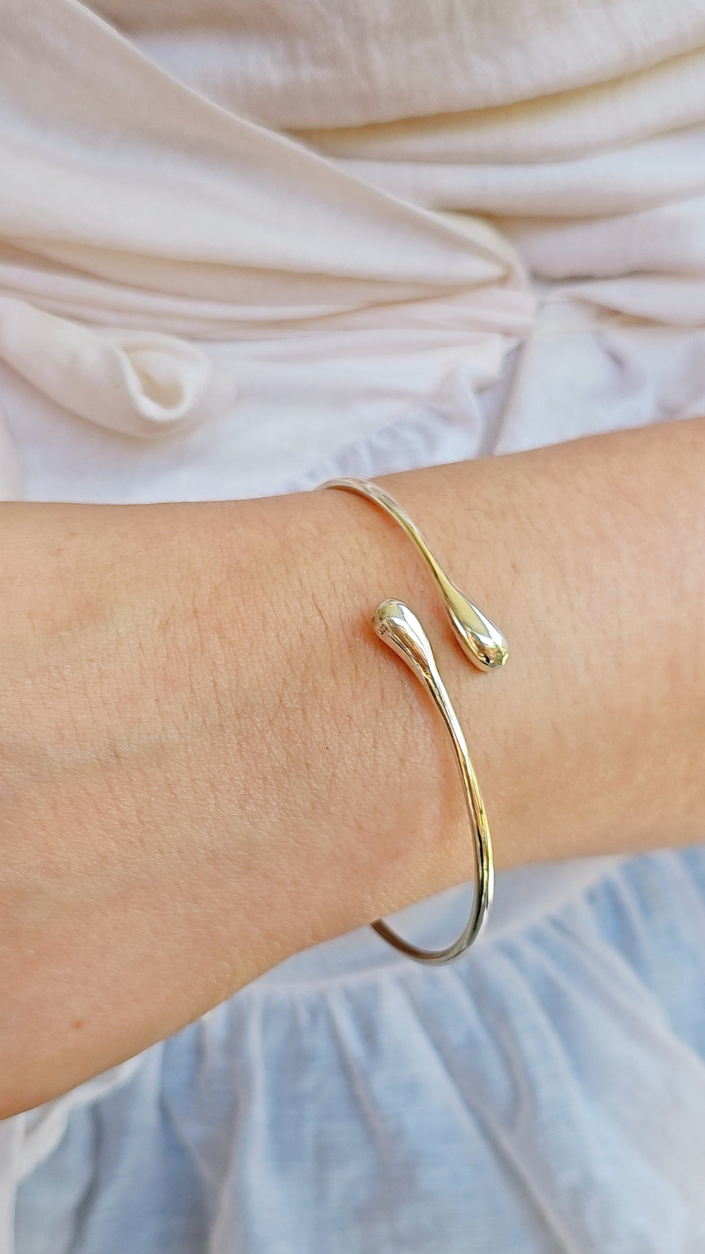 Sterling Silver Adjustable Bangle Bracelet