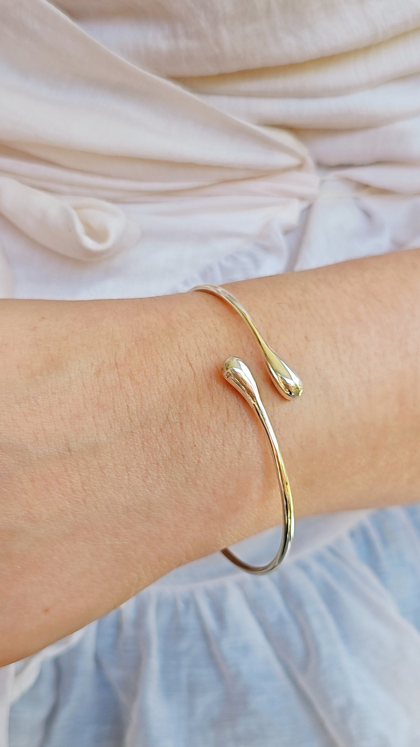 Sterling Silver Adjustable Bangle Bracelet