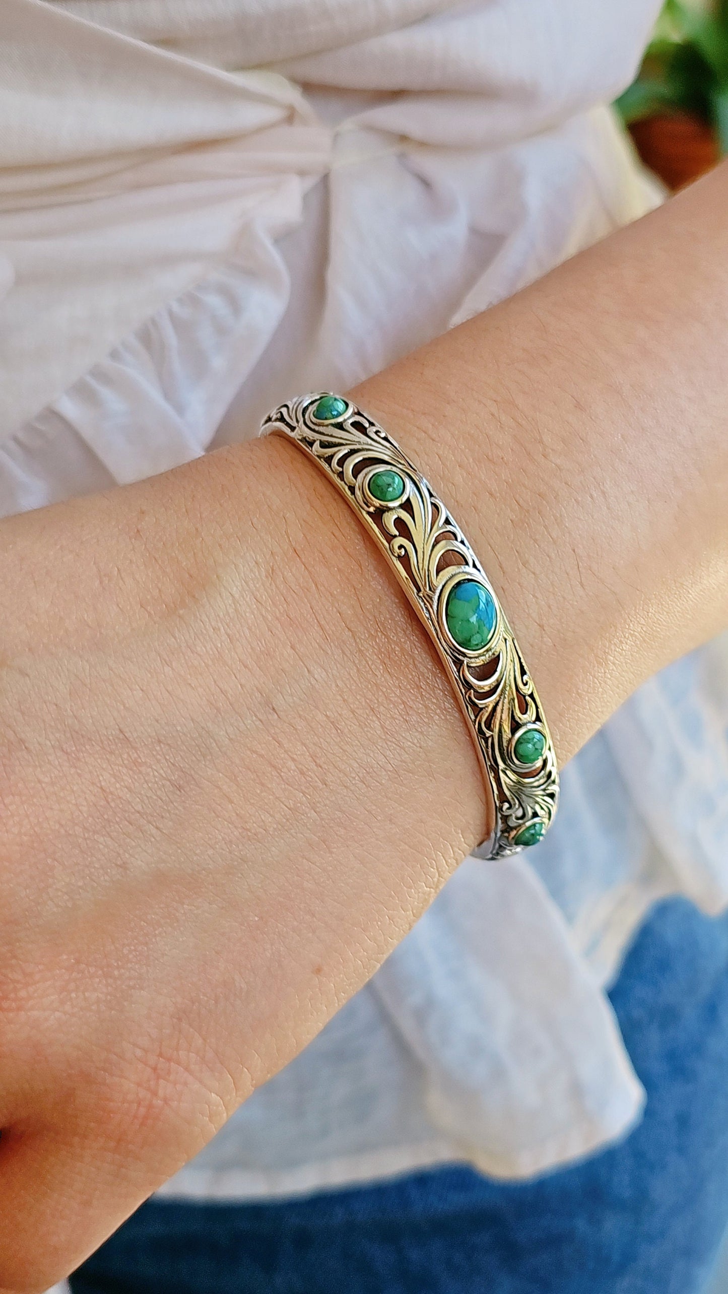 Turquoise Bangle Cuff Bracelet