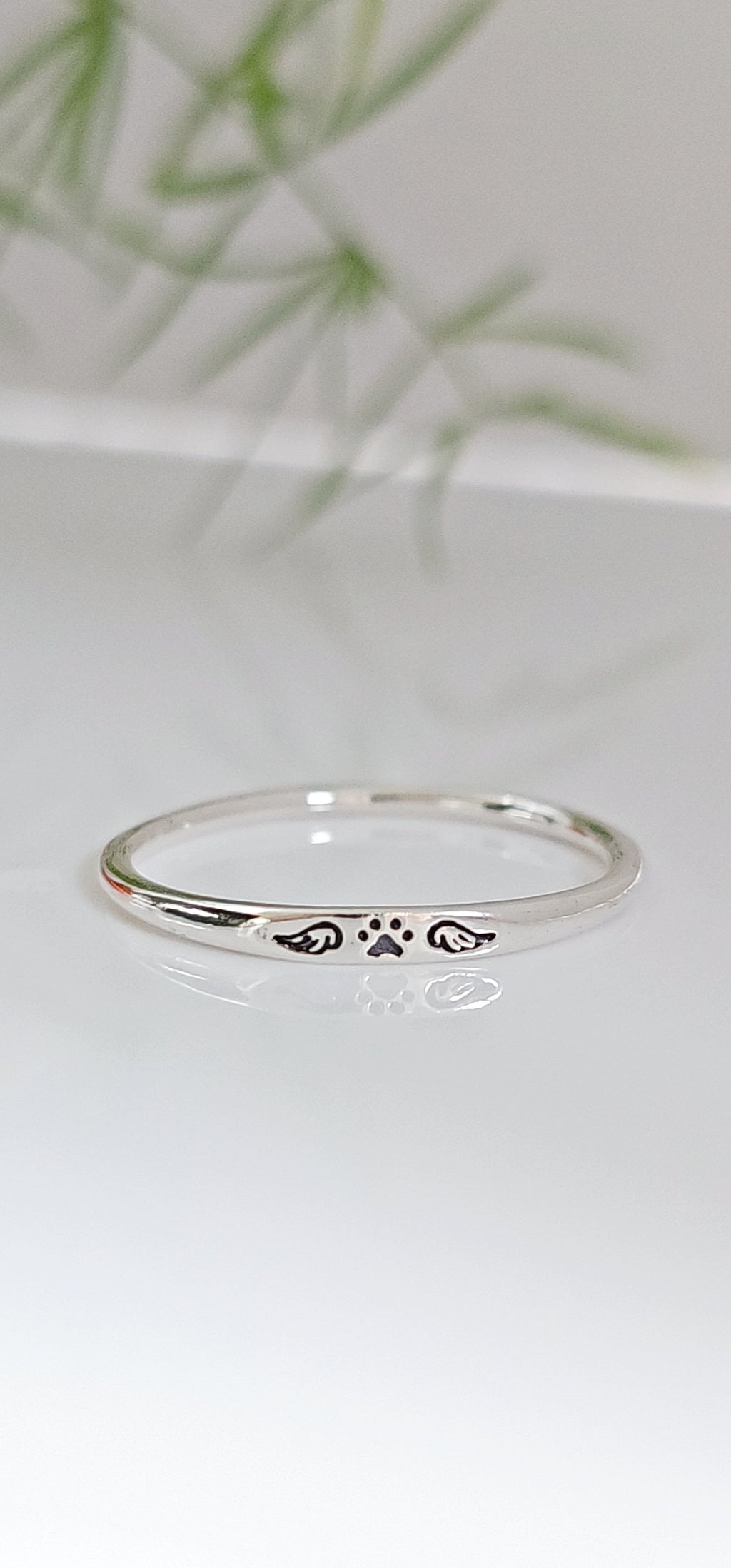 Paw Angel Wings Women's Ring – 925 Sterling Silver