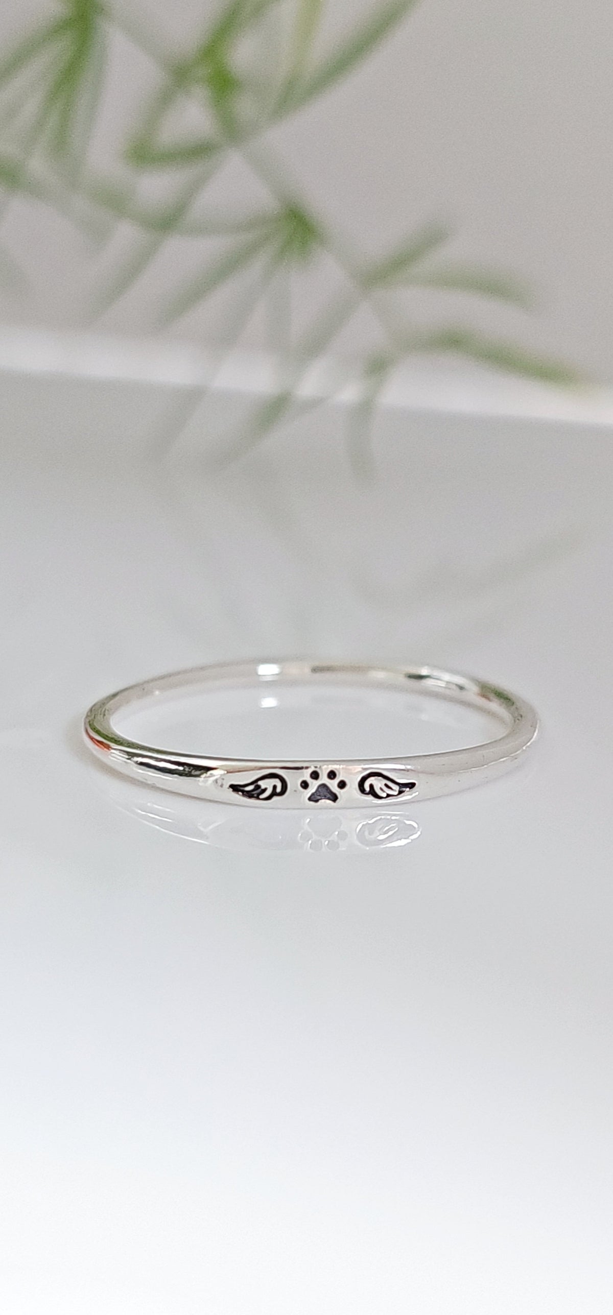 Paw Angel Wings Women's Ring – 925 Sterling Silver