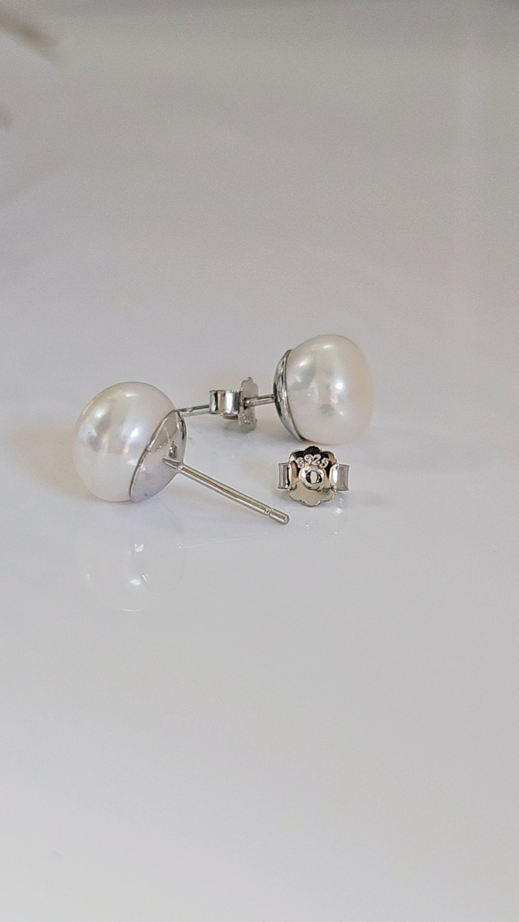 Large Pearl Studs Earrings