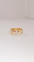 Gold Clover Ring – 925 Sterling Silver