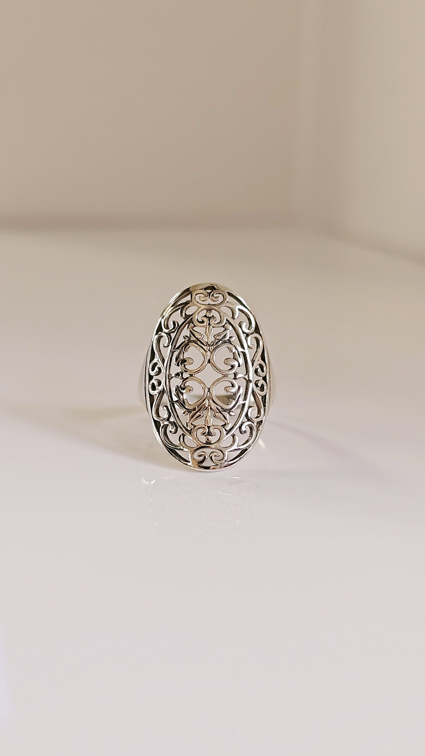 Filigree Shield Bohemian Bali Silver Jewelry