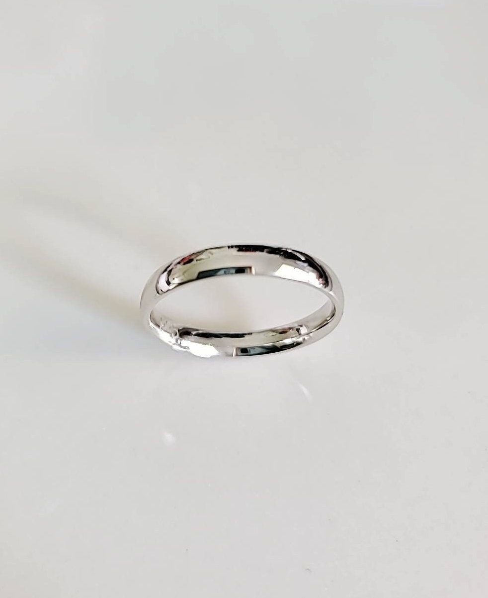 Sterling Silver 3mm Band, His or Hers Wedding Band