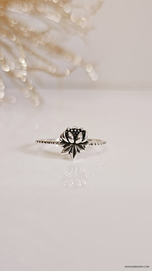 Lotus Ring Flower of Heaven Buddhism Ring