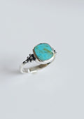 Turquoise Sterling Silver Bali Ring