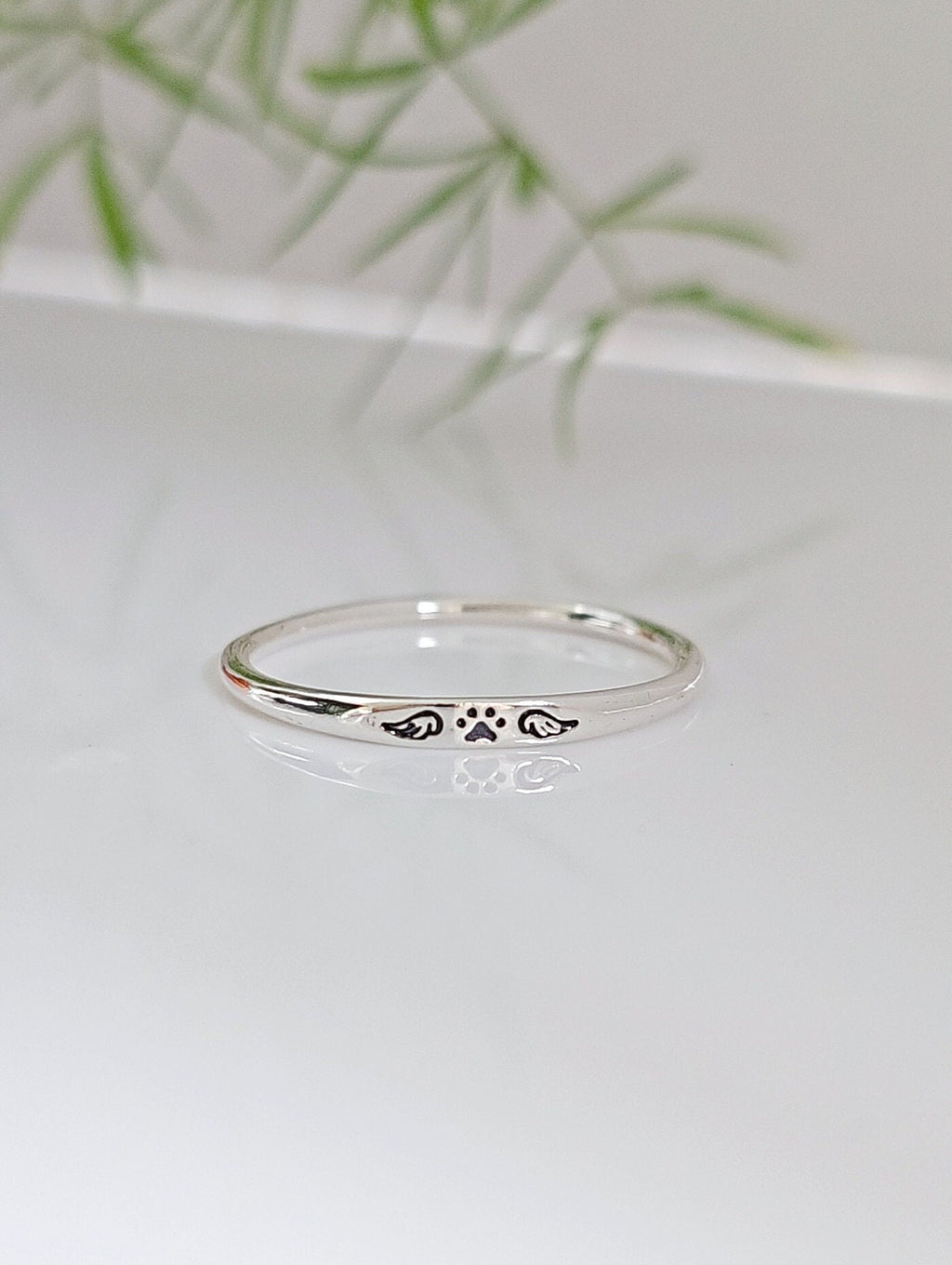 Paw Angel Wings Women's Ring – 925 Sterling Silver
