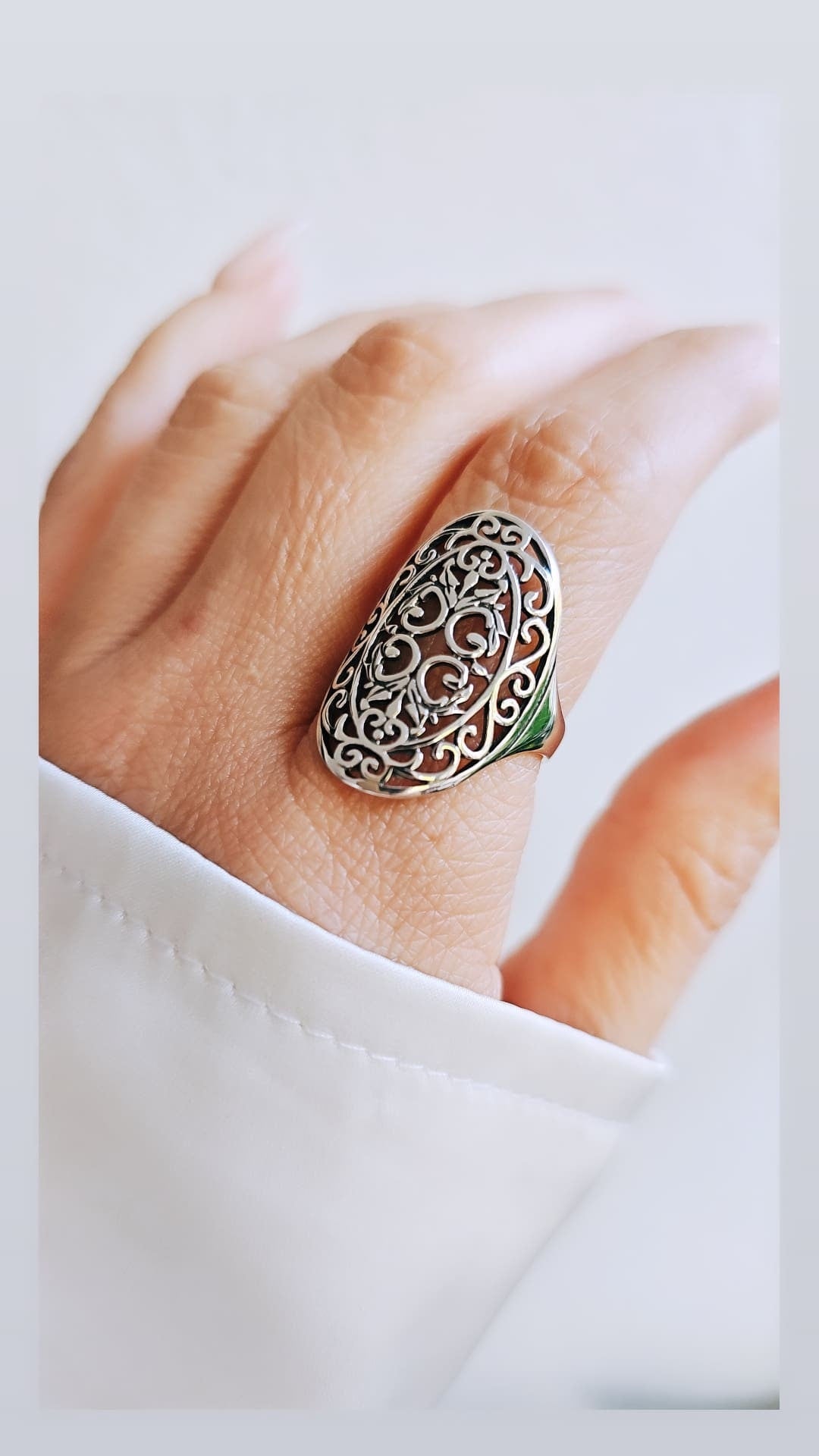 Filigree Shield Bohemian Bali Silver Jewelry