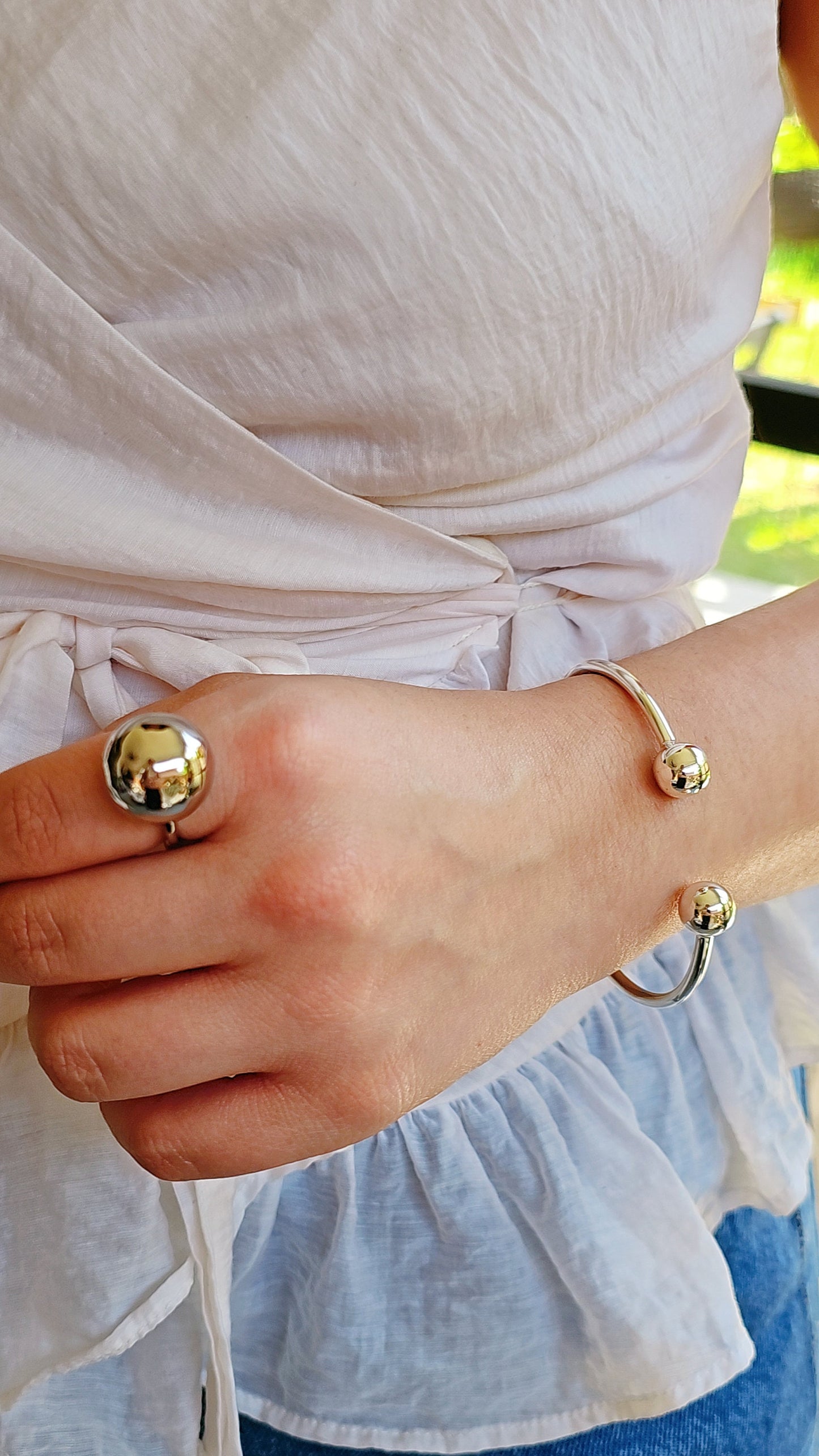 Sterling Silver Adjustable Braided Ring