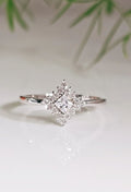 Princess Cut Wedding Ring – 925 Sterling Silver