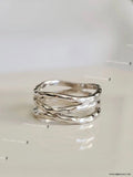 Hammered Women's Ring – Sterling Silver with Finish