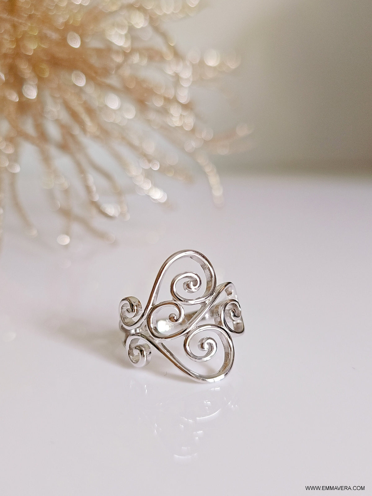 Women's Statement Ring – 925 Sterling Silver