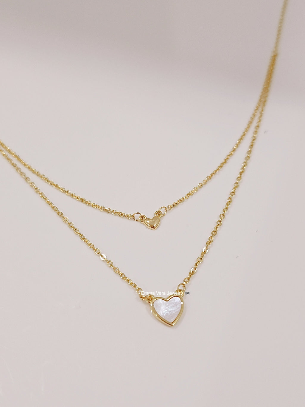 Dainty Double Layered Mother of Pearl