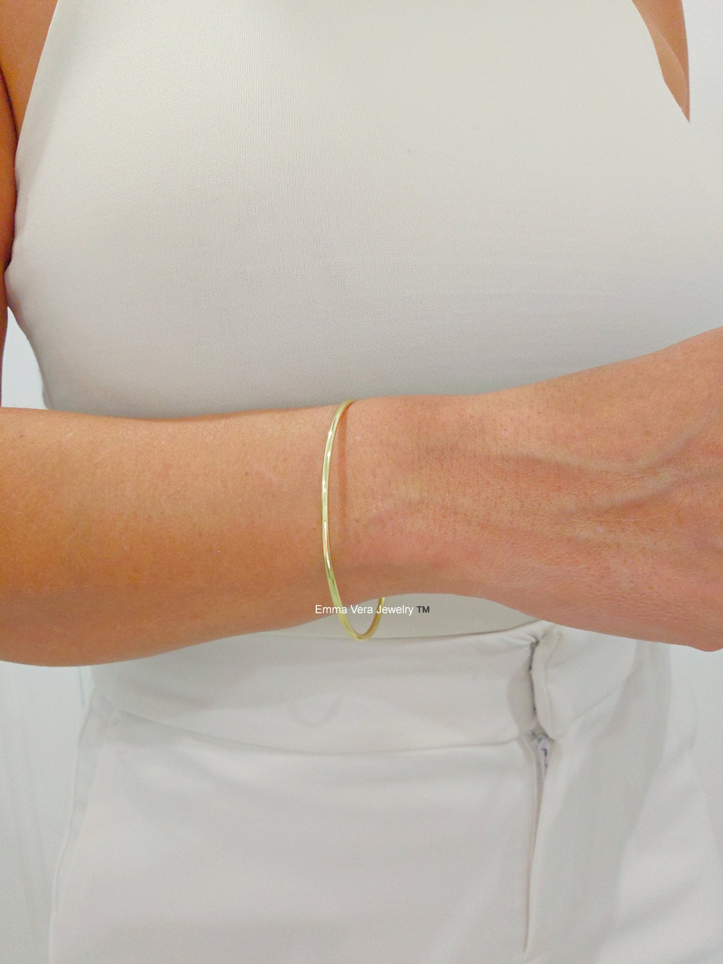 Dainty Gold Bangle Bracelet