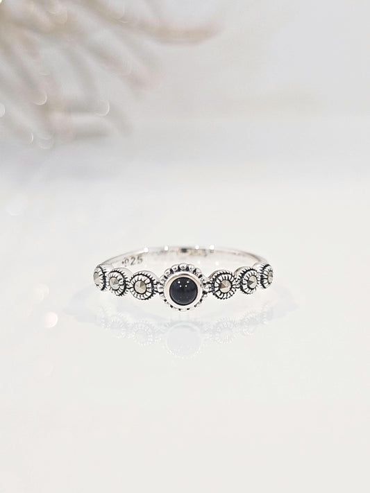 Genuine Black Onyx Ring